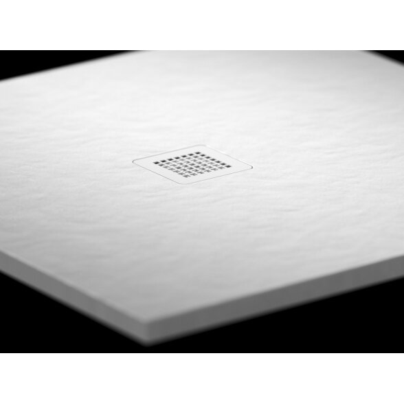 Dušo padėklas Slate Pro 80x80 baltas matinis 1