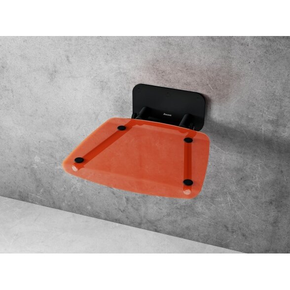Dušo sėdynė Ovo B II, orange/juoda