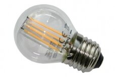 Eletkros lemputė G45, E27, LED, Brillight, 185-265V, 4W, 430lm, 2700K, 360*