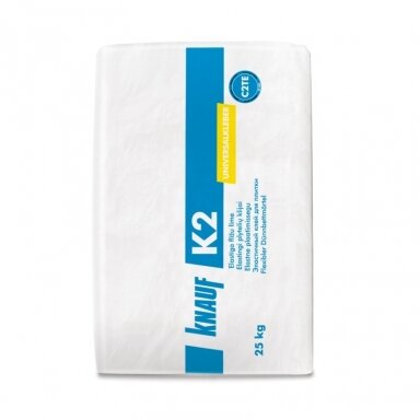 Plytelių klijai KNAUF K2, 25kg Plytelių klijai KNAUF K2, 25kg