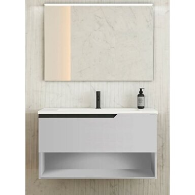 Pakabinama spintelė ELEVEN 80cm 1DR/1 šviesiai pilka(be praustuvo) Pakabinama spintelė ELEVEN 80cm 1DR/1 šviesiai pilka(be praustuvo)