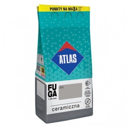 Elastingas glaistas plytelėms ATLAS 203, 5kg plieno sp.
