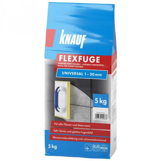 Elastingas plytelių siūlių glaistas KNAUF Flexfuge, 5kg caramel sp. Elastingas plytelių siūlių glaistas KNAUF Flexfuge, 5kg caramel sp.