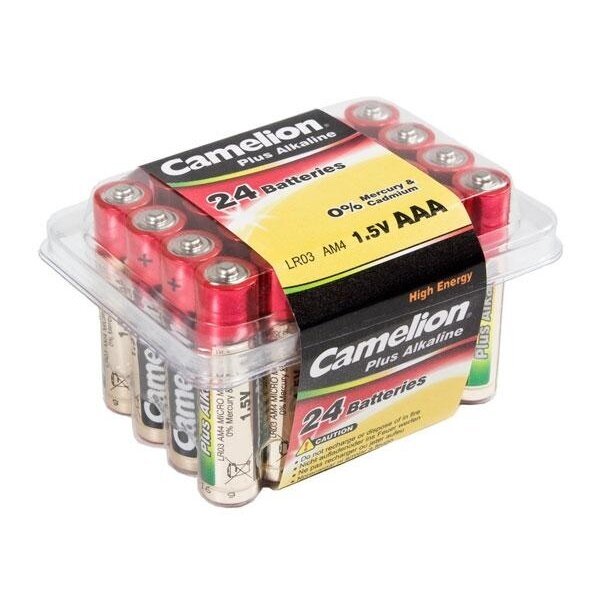 Elementai CAMELION Alkaline LR03 AAA, 24vnt Elementai CAMELION Alkaline LR03 AAA, 24vnt