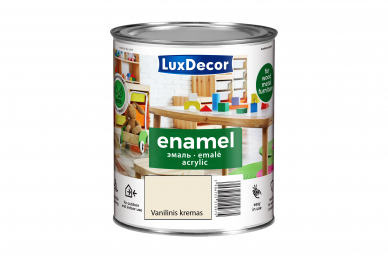 Emalė akrilinė - matinė (Vanilinis kremas) „Luxdecor“ 0,75l