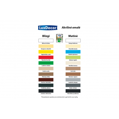 Emalė akrilinė - blizgi (Karštas šokoladas) „Luxdecor“ 0,75l 1