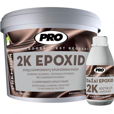 Dažai PRO Epoxid A bazė, 3kg balta sp. Dažai PRO Epoxid A bazė, 3kg balta sp.