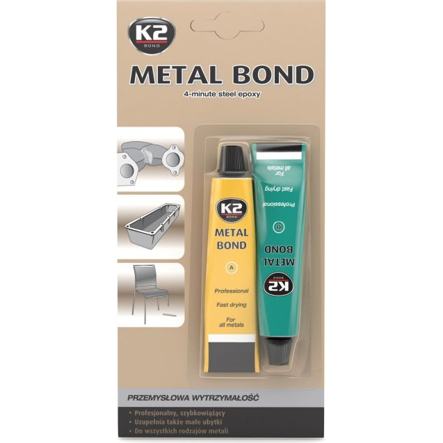Epoksidiniai klijai metalui K2 METAL BOND B116 Epoksidiniai klijai metalui K2 METAL BOND B116