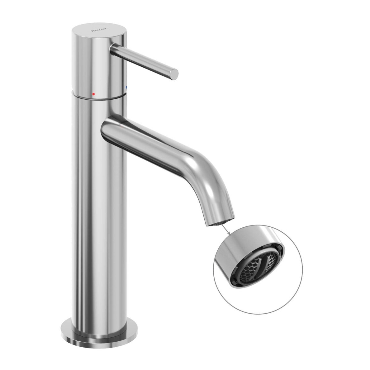 ES 012.00CR Praustuvo maišytuvas 190 mm be dugno vožtuvo, Chrome 2