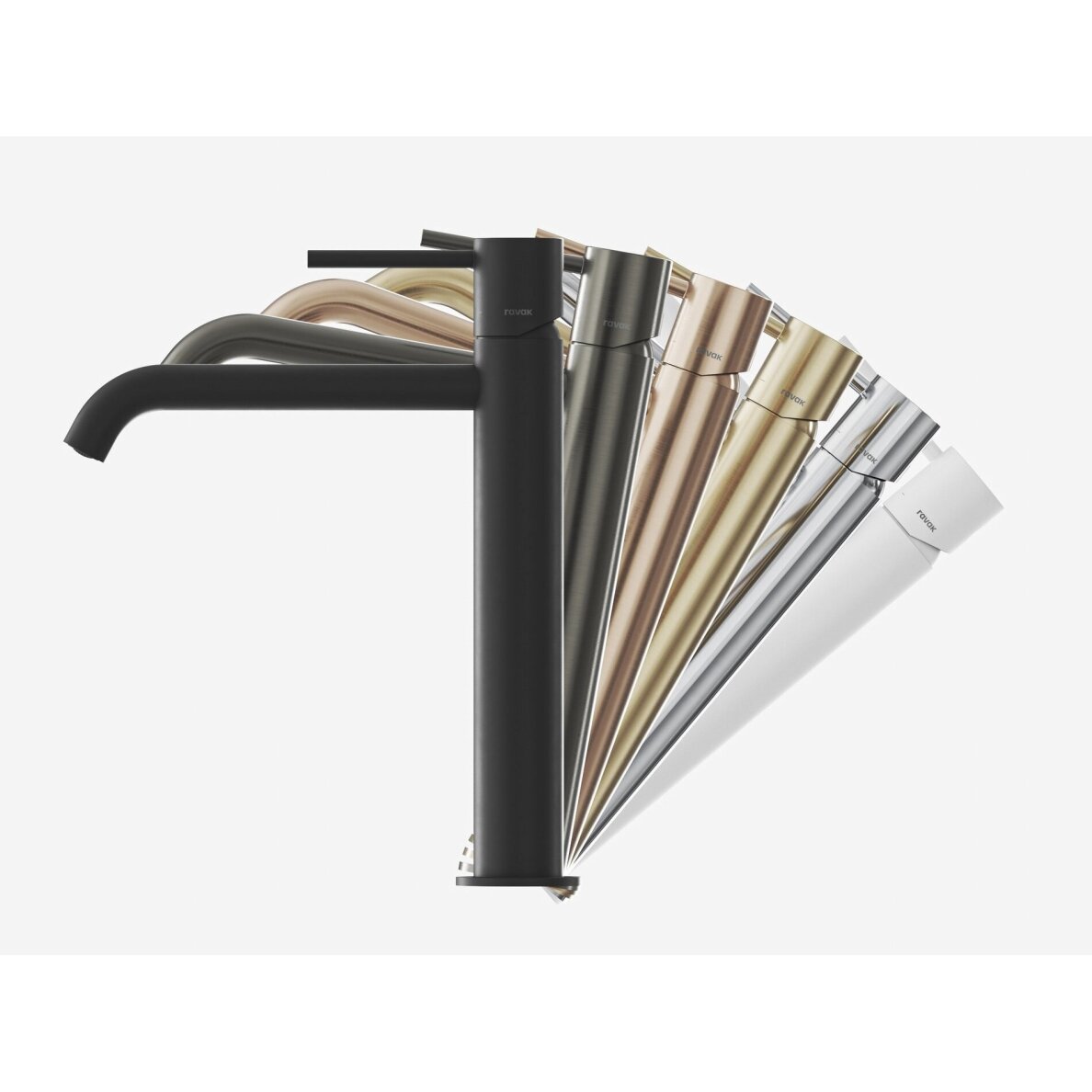 Praustuvo maišytuvas RAVAK ES 015.60GLB, 34cm šlifuoto aukso sp. 5