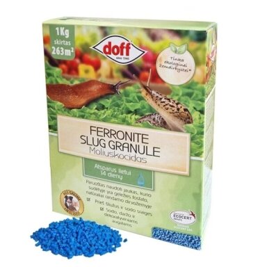 Moliuskocidas nuo šliužų ir sraigių DOFF Ferronite Slug Granule, 1kg Moliuskocidas nuo šliužų ir sraigių DOFF Ferronite Slug Granule, 1kg