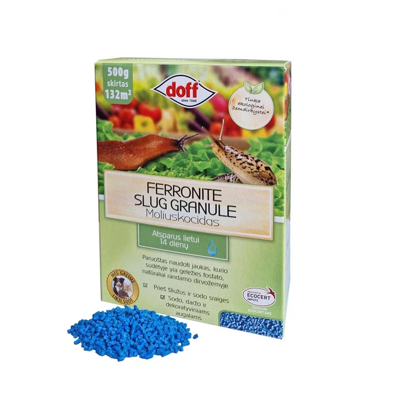 Moliuskocidas nuo šliužų ir sraigių DOFF Ferronite Slug Granule, 500g Moliuskocidas nuo šliužų ir sraigių DOFF Ferronite Slug Granule, 500g