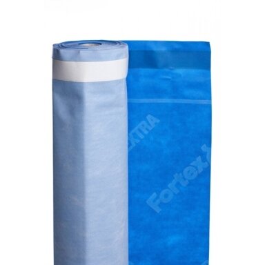 Difuzinė plėvelė FORTEX Extra + 2 Tape, 1,5m mėlynai pilka sp.