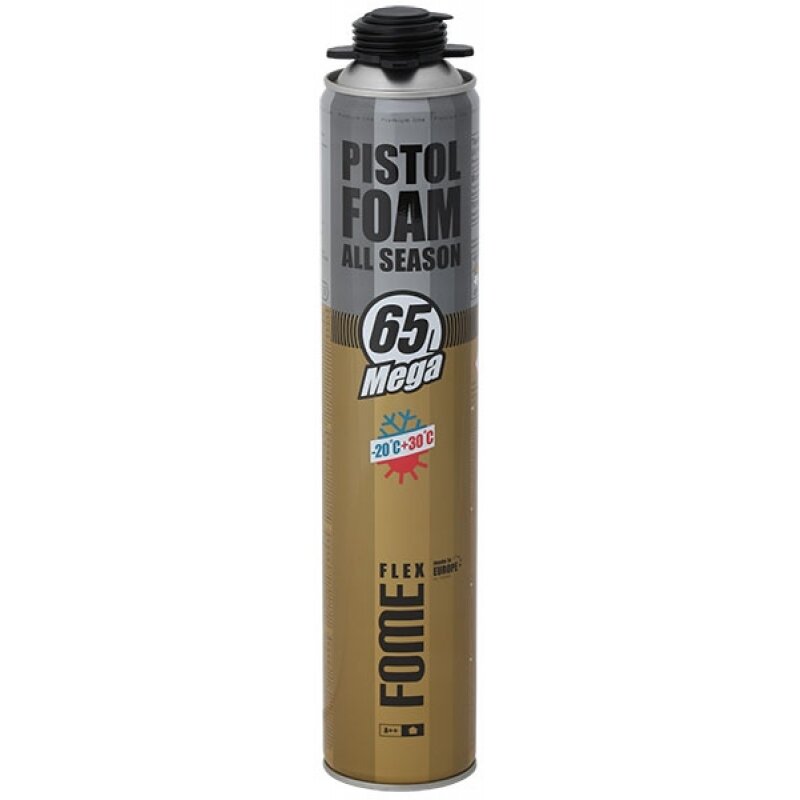 Montavimo putos FOME FLEX All Season Mega Pistol Foam 65l, 870ml