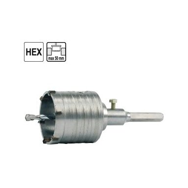 Deimantinė gręžimo karūna VOREL HEX, 80mm