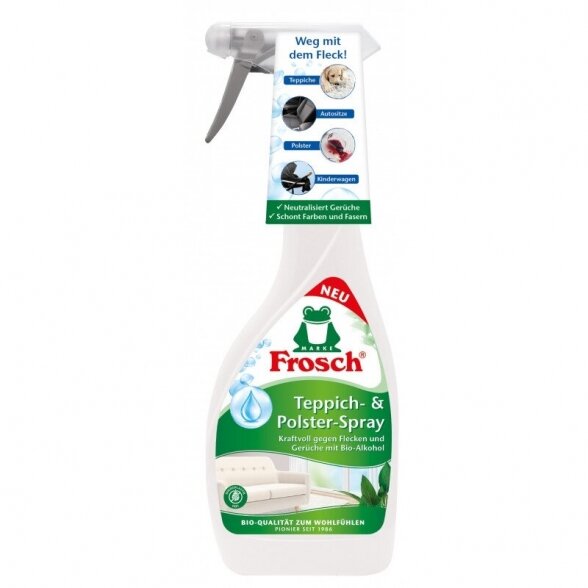 Kilimų ir apmušalų valiklis FROSCH, 500ml Kilimų ir apmušalų valiklis FROSCH, 500ml
