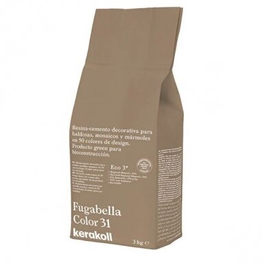 Cementinis plytelių siūlių glaistas FUGABELLA Color 31, 3kg Cementinis plytelių siūlių glaistas FUGABELLA Color 31, 3kg