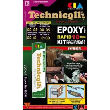 Universalus glaistas epoksidinis TECHNIQLL E-051, 35g