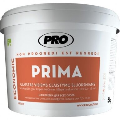 Glaistas PRO Prima, 5kg Glaistas PRO Prima, 5kg
