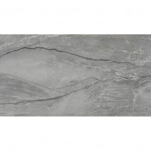 Akmens masės plytelės Marble Platinum Gris, 60x120 cm
