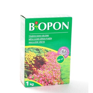 Granulės sodo gėlėms BIOPON, 1kg Granulės sodo gėlėms BIOPON, 1kg