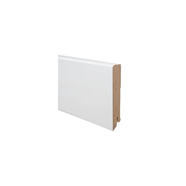 Grindjuostė MDF ERKADO ST CPL, 2400x80x14mm balta sp.