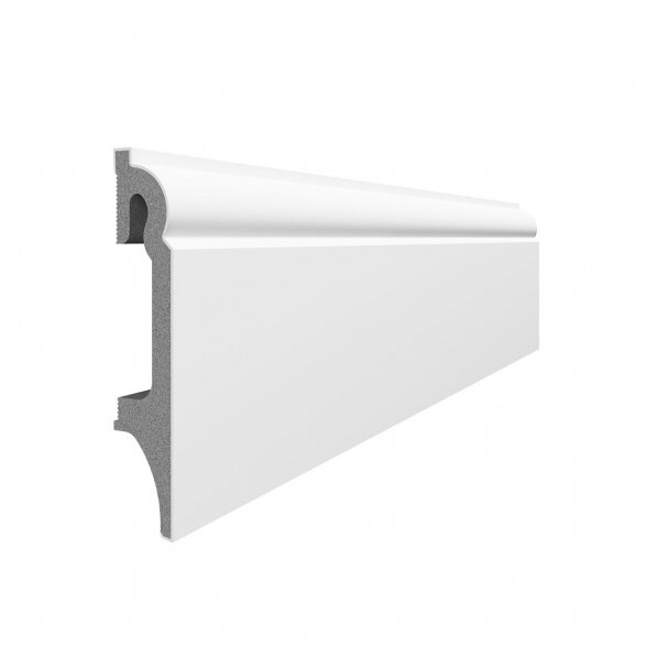 Grindjuostė PVC VOX Espumo, 240 x 8 x 1,6 cm, balta sp. (301) Grindjuostė PVC VOX Espumo, 240 x 8 x 1,6 cm, balta sp. (301)