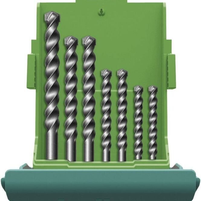 Betono grąžtas HELLER Prostone, 4-12mm 7vnt. Betono grąžtas HELLER Prostone, 4-12mm 7vnt.