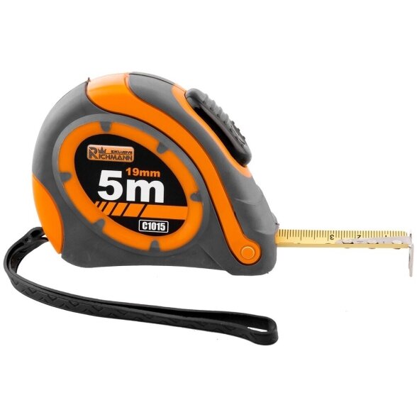 Gumuota ruletė RICHMANN, 3m 16mm Gumuota ruletė RICHMANN, 3m 16mm