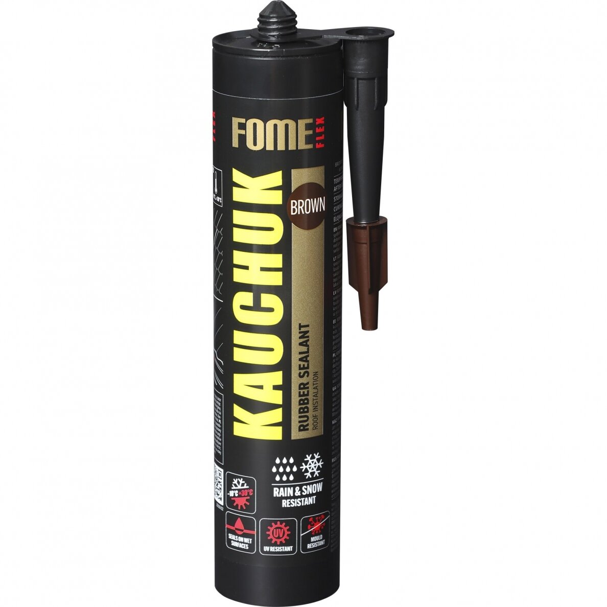 Hermetikas FOME FLEX Kauchuk, 300ml ruda sp. Hermetikas FOME FLEX Kauchuk, 300ml ruda sp.