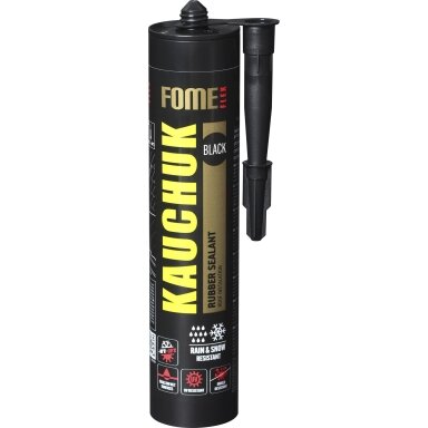 Hermetikas FOME FLEX Kauchuk, 300ml juoda sp. Hermetikas FOME FLEX Kauchuk, 300ml juoda sp.