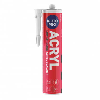 Hermetikas KIILTO Acryl, 310ml balta sp. Hermetikas KIILTO Acryl, 310ml balta sp.
