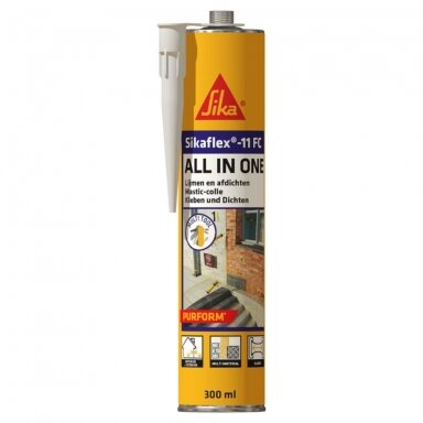 Hermetikas SIKA Sikaflex-11FC Purfom, 300ml balta sp.