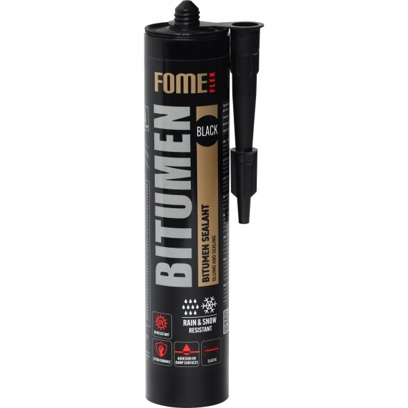 Hermetikas FOME FLEX Bitumen, juoda sp. Hermetikas FOME FLEX Bitumen, juoda sp.