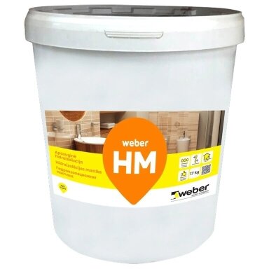Hidroizoliacija WEBER HM, 5kg Hidroizoliacija WEBER HM, 5kg