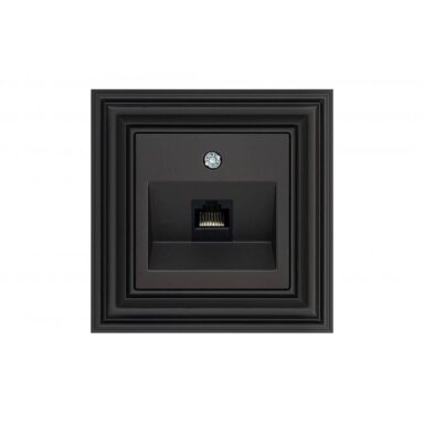 Kištukinis kompiuterio lizdas LIREGUS RJ45 Retro, juoda sp. Kištukinis kompiuterio lizdas LIREGUS RJ45 Retro, juoda sp.