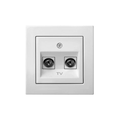 Kištukinis antenos lizdas LIREGUS Epsilon, balta sp. Kištukinis antenos lizdas LIREGUS Epsilon, balta sp.