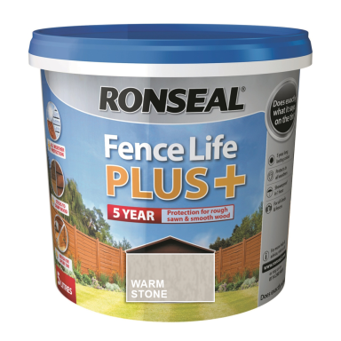 Medienos impregnantas RONSEAL Fence Life Plus, 5l Warm stone Medienos impregnantas RONSEAL Fence Life Plus, 5l Warm stone