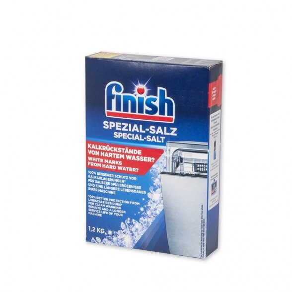Indaplovių druska FINISH 5168 Special Salt, 1,2kg Indaplovių druska FINISH 5168 Special Salt, 1,2kg