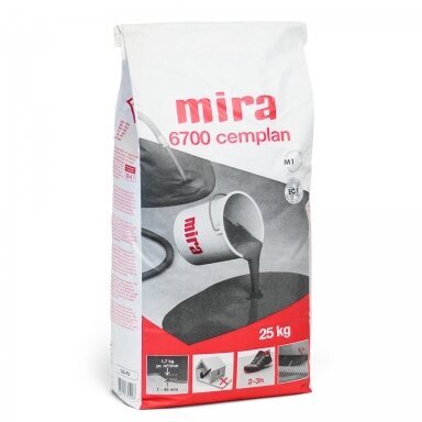 Savaime išlyginamasis grindų mišinys MIRA 6700 CT-25 F5, 1-45mm, 25kg