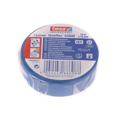 Izoliacinė juosta TESA Tesaflex 53988, 15mm 10m mėlyna sp.