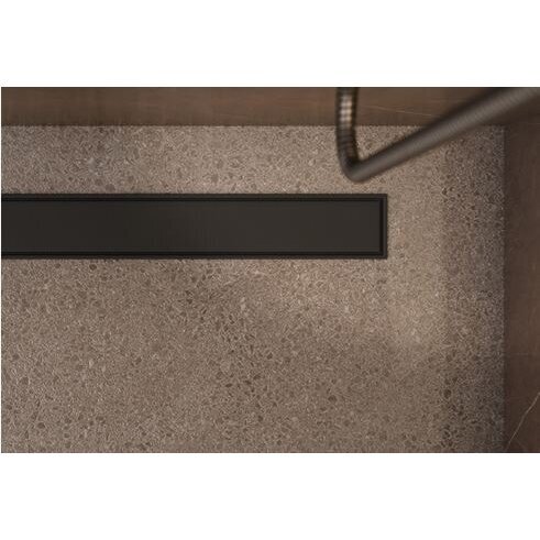 Dušo latakas OMNIRES Lowfix, 80cm juoda sp. 3