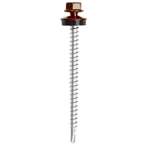 Stoginis savisriegis į medį GTF2 RR29 RAL3009, 4,8x100mm 100vnt Stoginis savisriegis į medį GTF2 RR29 RAL3009, 4,8x100mm 100vnt