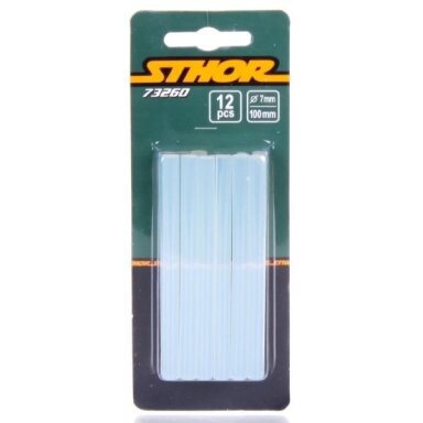Karštų klijų papildymas STHOR, 7x100mm 12vnt Karštų klijų papildymas STHOR, 7x100mm 12vnt