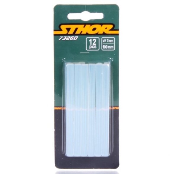 Karštų klijų papildymas STHOR, 7x100mm 12vnt Karštų klijų papildymas STHOR, 7x100mm 12vnt