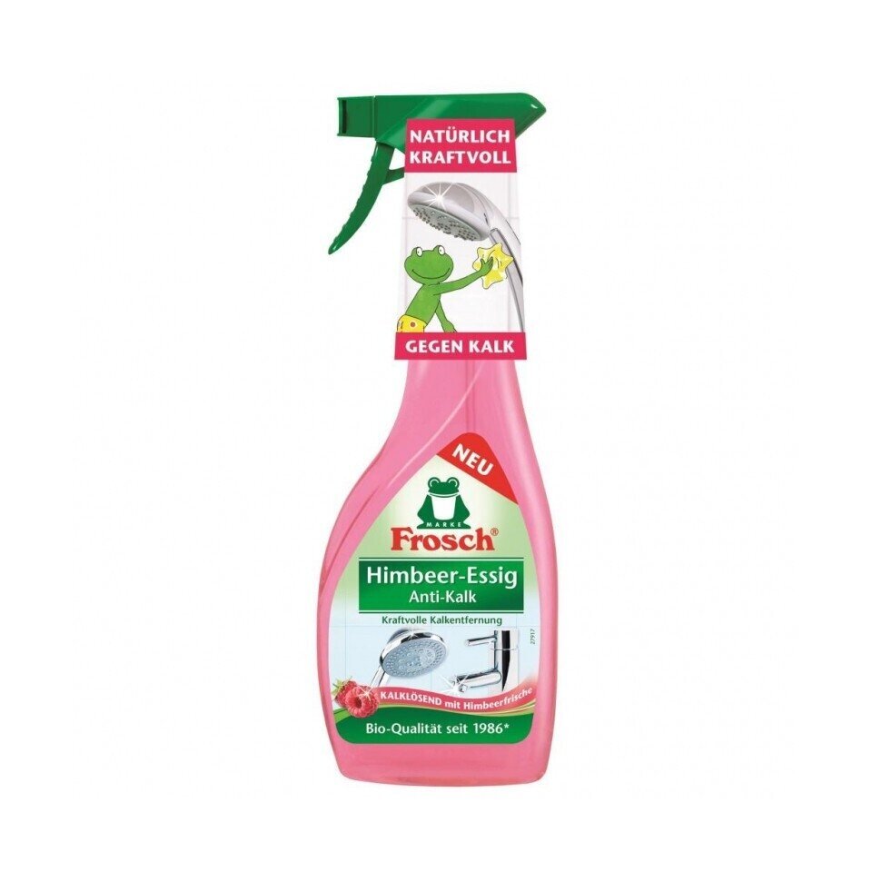 Kalkių ir rūdžių valiklis FROSCH su aviečių actu, 500ml 2vnt Kalkių ir rūdžių valiklis FROSCH su aviečių actu, 500ml 2vnt