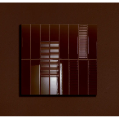 Keraminės sienų plytelės Groove brown 2 gloss, 29,8x7,8cm Keraminės sienų plytelės Groove brown 2 gloss, 29,8x7,8cm