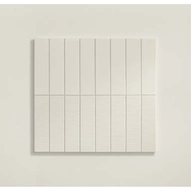 Keraminės sienų plytelės Groove white sugar 2 STR, 29,8x7,8cm Keraminės sienų plytelės Groove white sugar 2 STR, 29,8x7,8cm