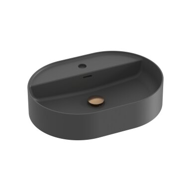 Keraminis praustuvas Ceramic Slim Shelf O 55, antracitas