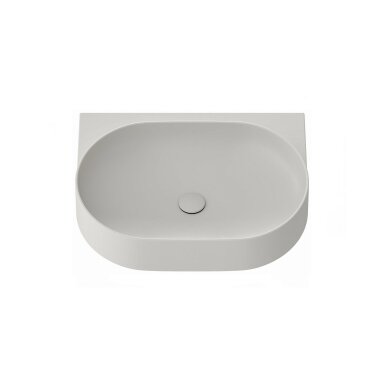 Keraminis praustuvas RAVAK Yard 60, su skyle maišytuvui, Smoke Grey Keraminis praustuvas RAVAK Yard 60, su skyle maišytuvui, Smoke Grey